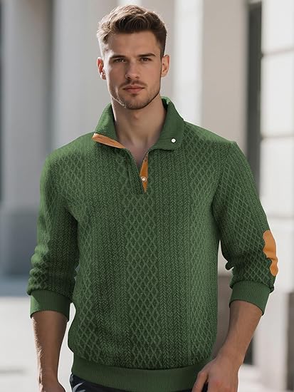 Men's casual outdoor block stripe sweatshirt