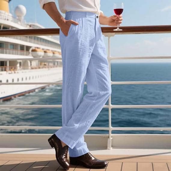 Linen Casual Wide-Leg Pants