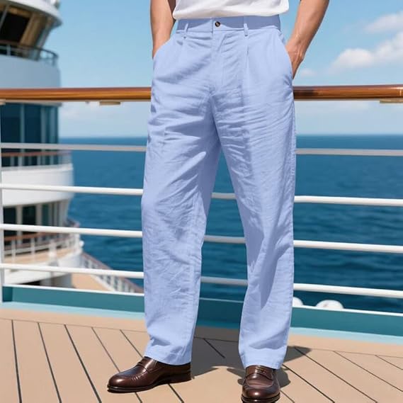 Linen Casual Wide-Leg Pants