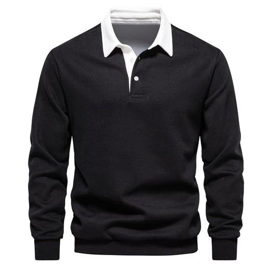 Men’s Polo Collar Sweatshirt