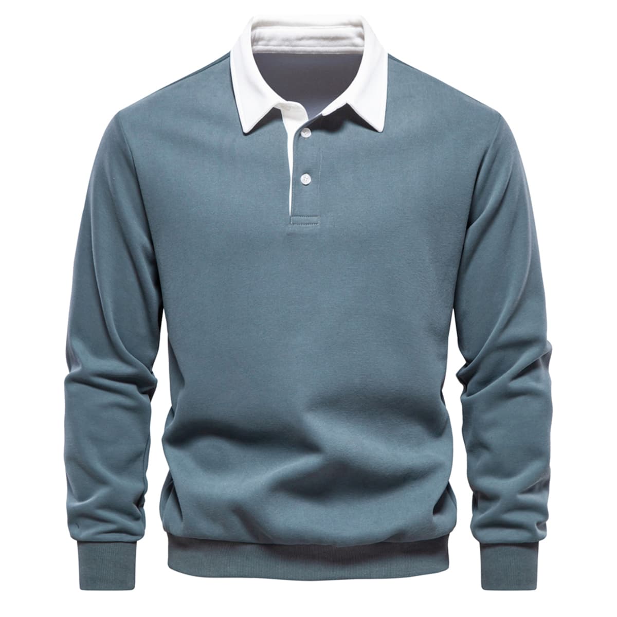 Men’s Polo Collar Sweatshirt