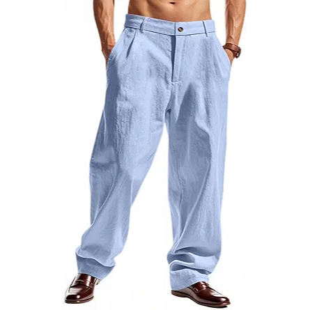 Linen Casual Wide-Leg Pants