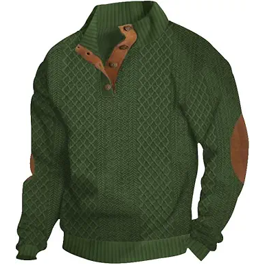 Men's casual outdoor block stripe sweatshirt