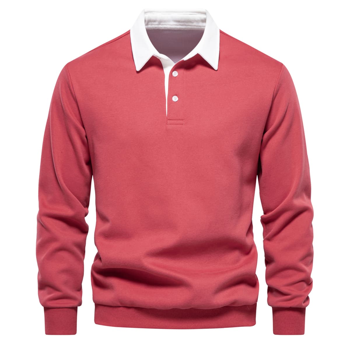 Men’s Polo Collar Sweatshirt